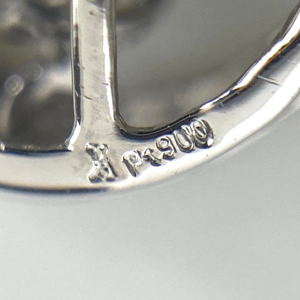 ヴァンドーム青山 ハートモチーフ デザインネックレス プラチナ ペンダント メレダイヤ ネックレス Pt900 Pt850 ダイヤモンド レディース 【中古】brjwl