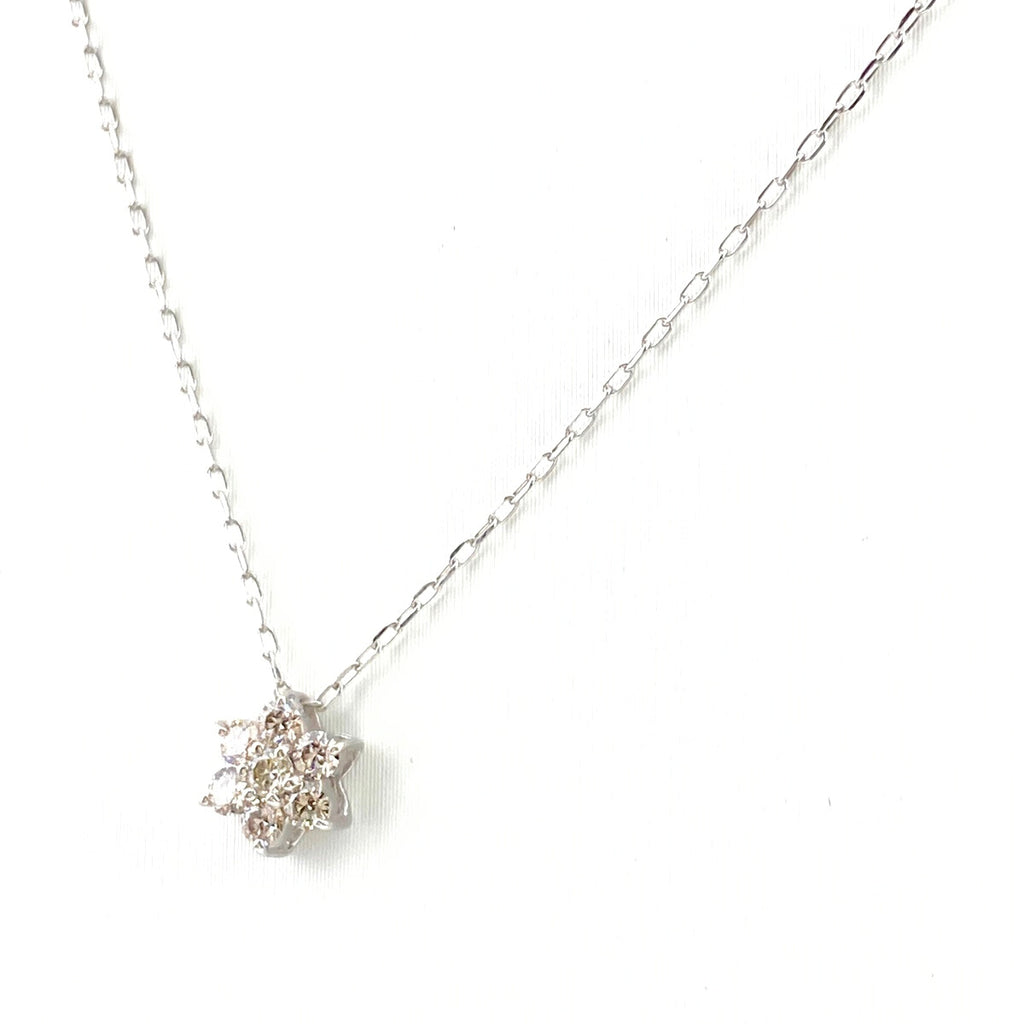 メレダイヤ デザインネックレス プラチナ ペンダント ネックレス Pt900 Pt850 ダイヤモンド レディース 【中古】nbjwl