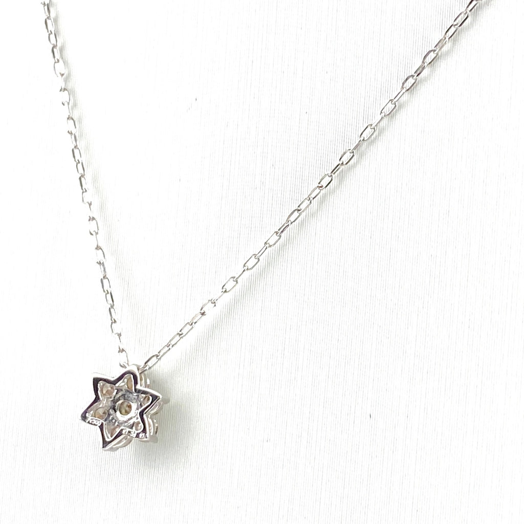 メレダイヤ デザインネックレス プラチナ ペンダント ネックレス Pt900 Pt850 ダイヤモンド レディース 【中古】nbjwl