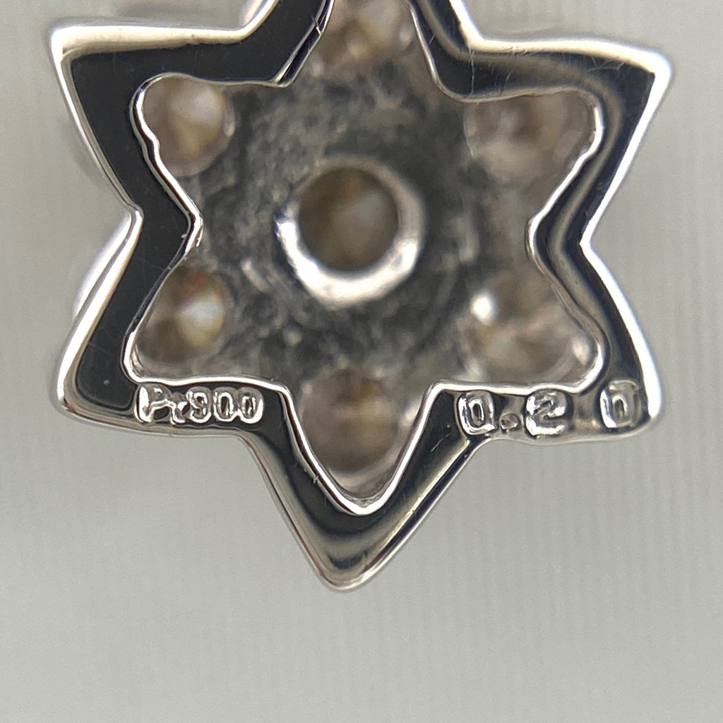 メレダイヤ デザインネックレス プラチナ ペンダント ネックレス Pt900 Pt850 ダイヤモンド レディース 【中古】nbjwl