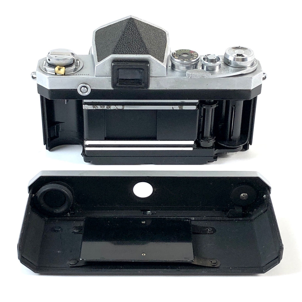 ニコン Nikon F アイレベル シルバー ボディ ＋ NIKKOR-P Auto 105mm F2.5 フィルム マニュアルフォーカス 一眼レフカメラ 【中古】