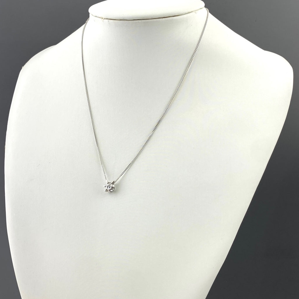 ダイヤモンド デザインネックレス プラチナ ペンダント ネックレス Pt850 ダイヤモンド レディース 【中古】nbjwl
