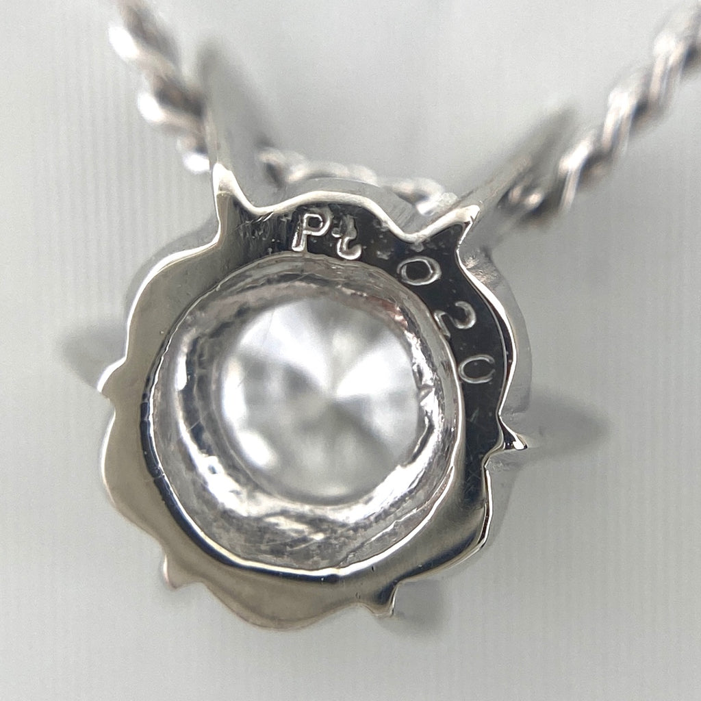 ダイヤモンド デザインネックレス プラチナ ペンダント ネックレス Pt850 ダイヤモンド レディース 【中古】nbjwl