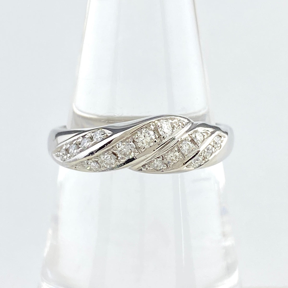 ポーラ メレダイヤ デザインリング プラチナ 指輪 リング 15号 Pt900 ダイヤモンド レディース 【中古】 ラッピング可