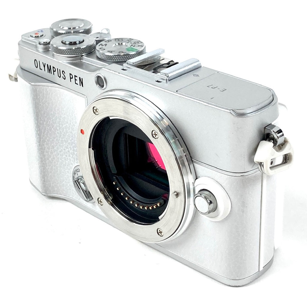 オリンパス OLYMPUS PEN E-P7 14-42mm EZレンズキット ホワイト デジタル ミラーレス 一眼カメラ 【中古】