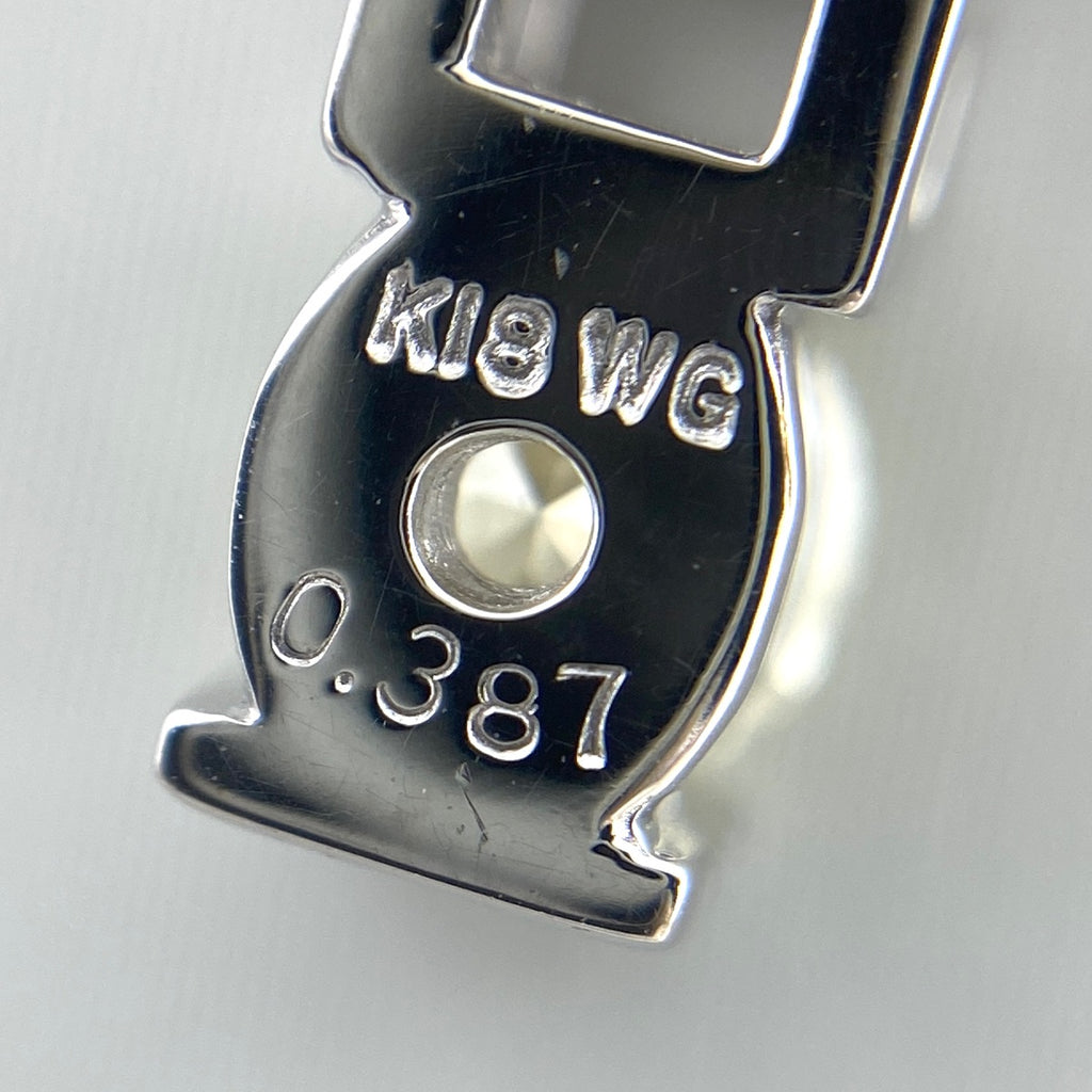 ダイヤモンド デザインネックレス WG ホワイトゴールド ペンダント ネックレス K18 WG ダイヤモンド レディース 【中古】 
 ラッピング可