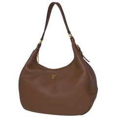 プラダ ロゴ ショルダーバッグ ハンドバッグ ワンショルダー ショルダーバッグ レザー ブラウン B4311 レディース 【中古】brbag