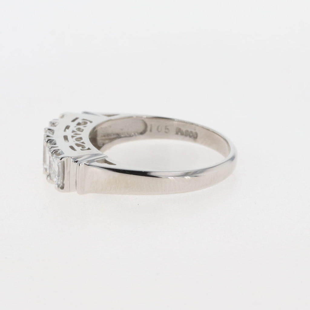 メレダイヤ デザインリング プラチナ 指輪 リング 12号 Pt900 ダイヤモンド レディース 【中古】, ラッピング可