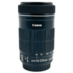 キヤノン Canon EF-S 55-250mm F4-5.6 IS STM 一眼カメラ用レンズ（オートフォーカス） 【中古】