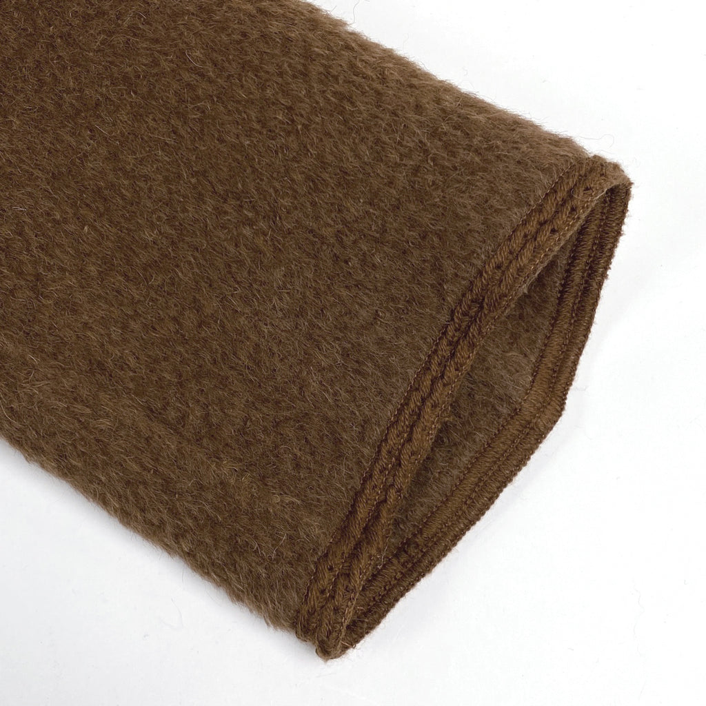 フェンディ ファー付き ロング コート ノーカラー アウター その他コート ブラウン レディース 【中古】brapp