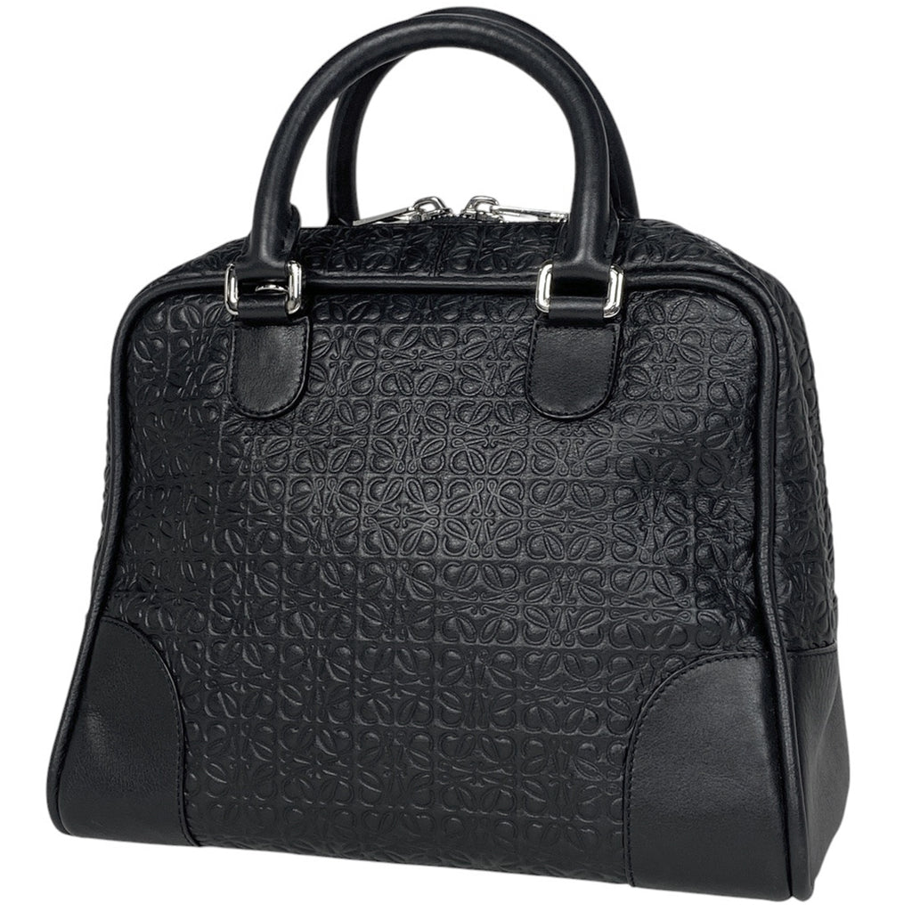 ロエベ アナグラム ハンドバッグ 2WAY ショルダーバッグ ハンドバッグ レザー ブラック レディース 【中古】brbag