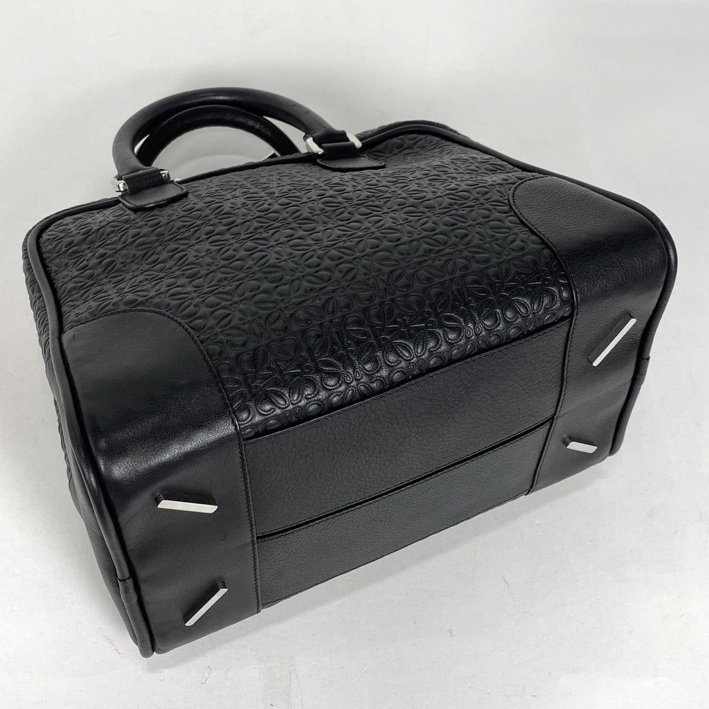 ロエベ アナグラム ハンドバッグ 2WAY ショルダーバッグ ハンドバッグ レザー ブラック レディース 【中古】brbag