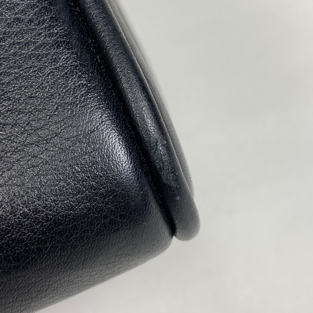 ロエベ アナグラム ハンドバッグ 2WAY ショルダーバッグ ハンドバッグ レザー ブラック レディース 【中古】brbag