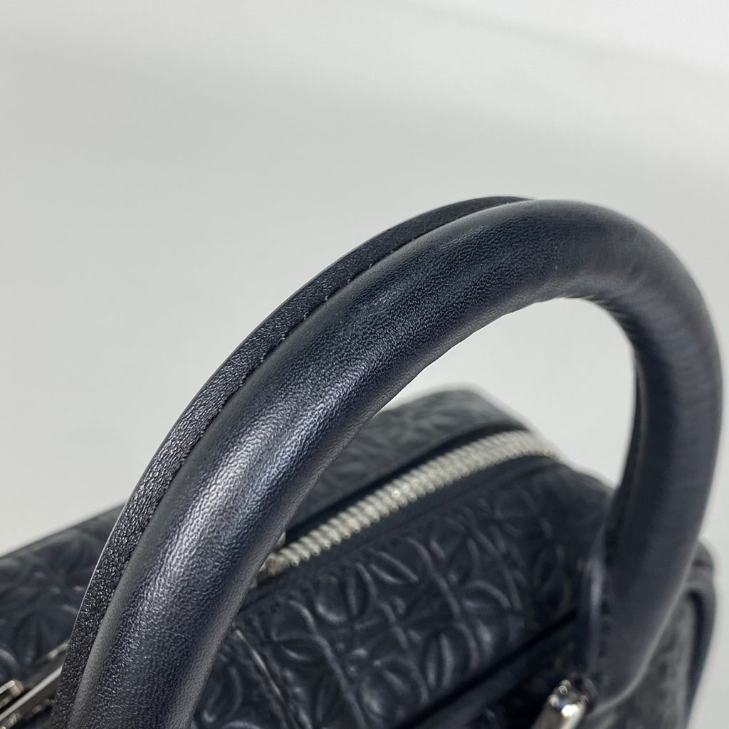 ロエベ アナグラム ハンドバッグ 2WAY ショルダーバッグ ハンドバッグ レザー ブラック レディース 【中古】brbag