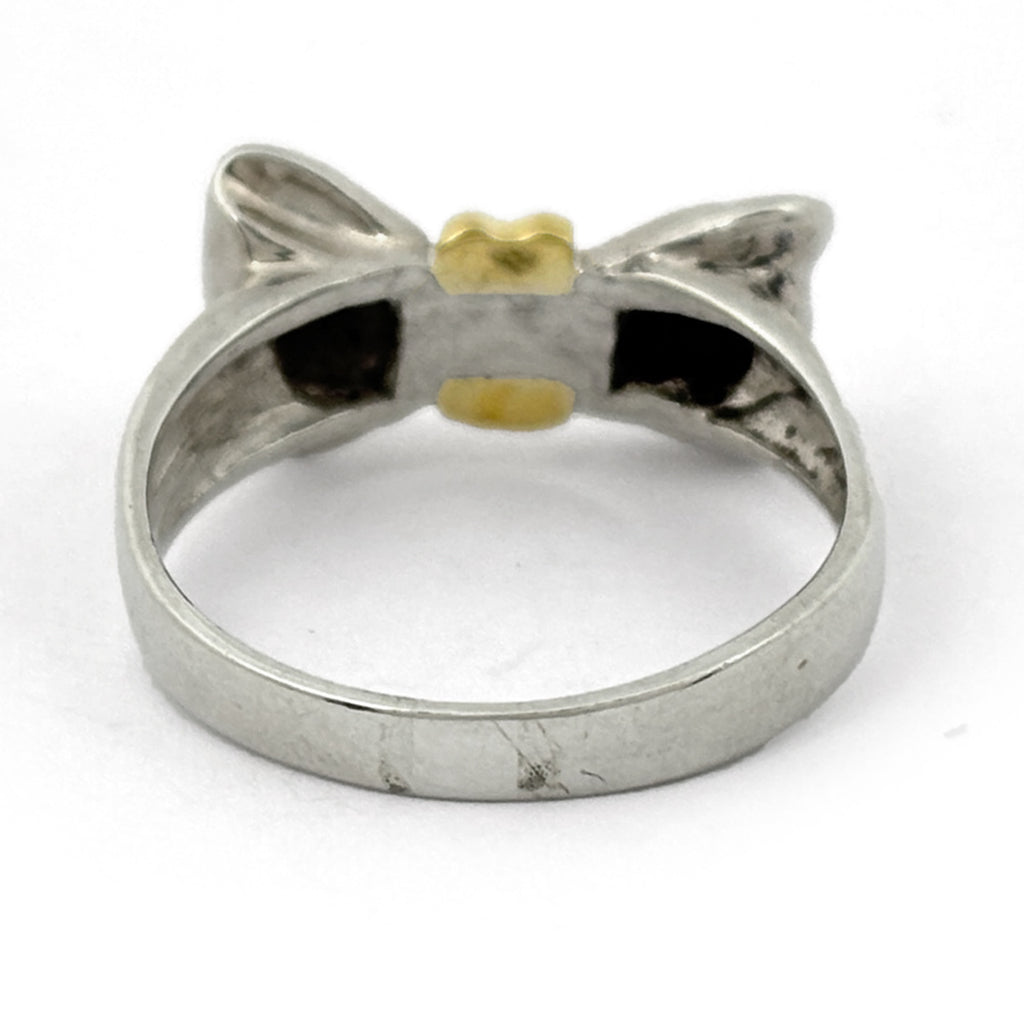 ティファニー リボンモチーフ リング 指輪 K18 リング 11.5号 シルバー