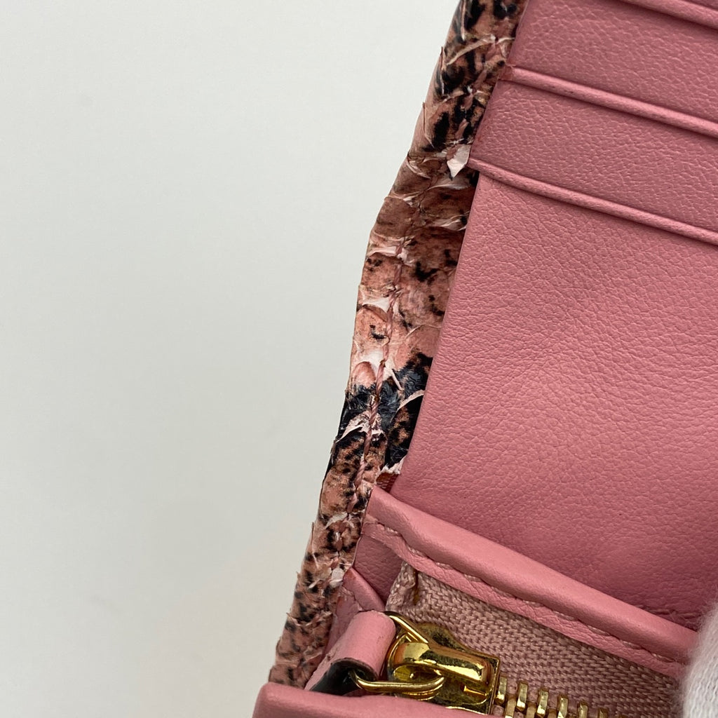 グッチ 456126 パイソン GGマーモント 二つ折り財布 ブランド GUCCI グッチ 456126 パイソン ロゴ金具 コンパクトサイフ 二