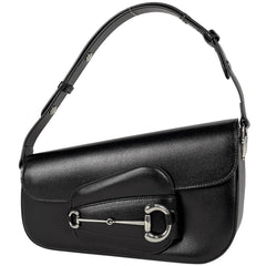 グッチ ホースビット ショルダーバッグ 1955 スモール ショルダーバッグ レザー ブラック 764155 レディース 【中古】brbag