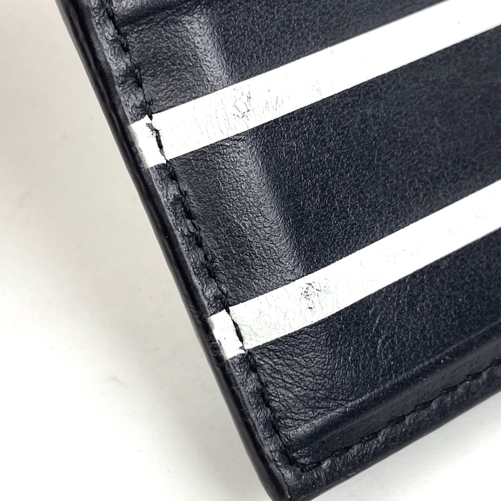 クリスチャンディオール ロゴ カードケース ヴァイブ パスケース 名刺入れ カードケース レザー ブラック レディース 【中古】 brbag