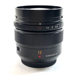 パナソニック Panasonic LEICA DG SUMMILUX 12mm F1.4 ASPH. H-X012 一眼カメラ用レンズ（オートフォーカス） 【中古】