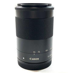 キヤノン Canon EF-M 55-200mm F4.5-6.3 IS STM ブラック 一眼カメラ用レンズ（オートフォーカス） 【中古】