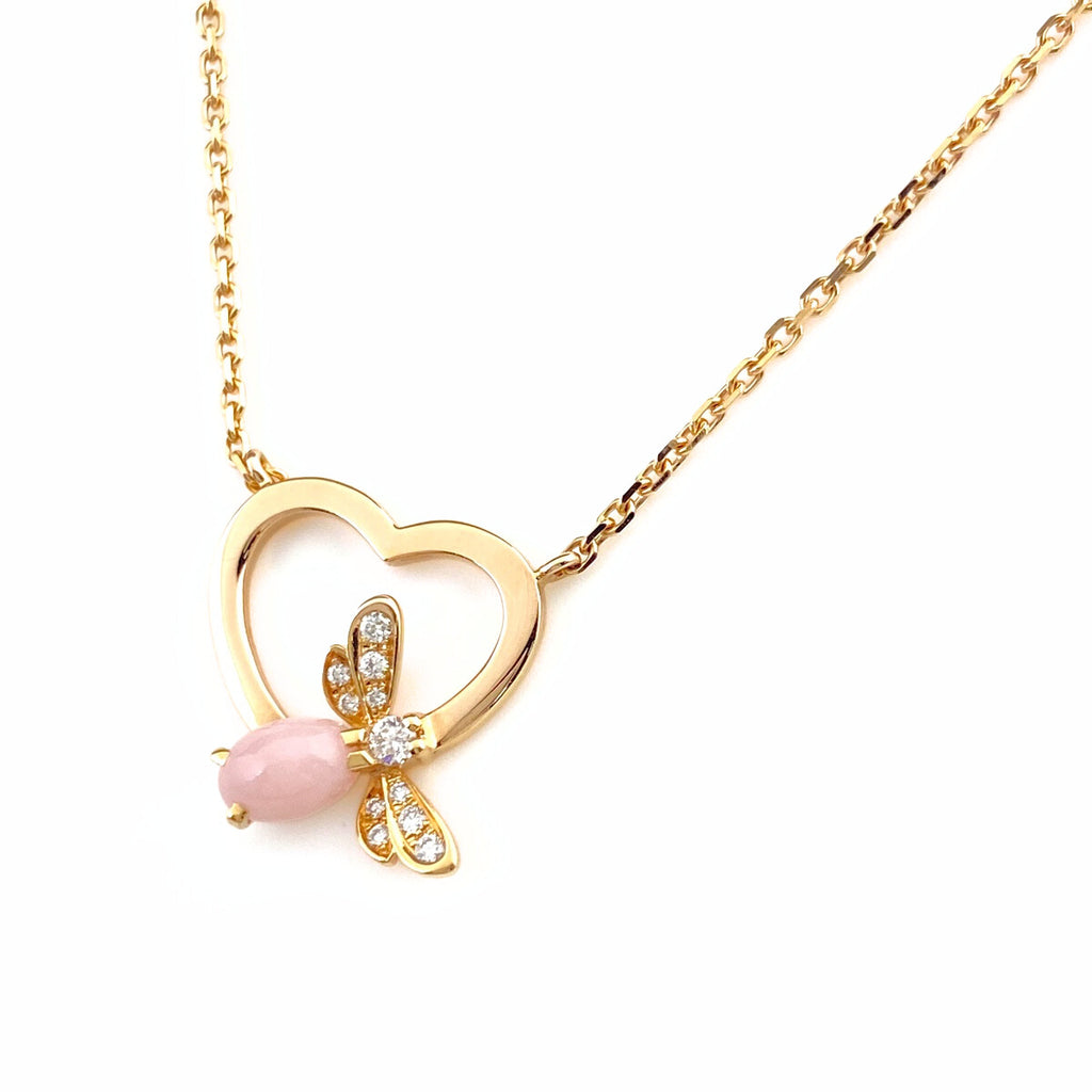 ショーメ アトラップモア ネックレス PG ピンクゴールド ペンダント ネックレス 750 ダイヤモンド ピンクオパール レディース 【中古】brjwl