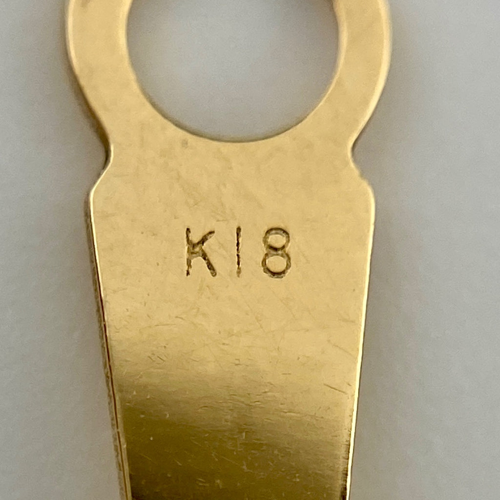 タサキ ルビー デザインネックレス YG イエローゴールド メレダイヤ 2WAY ブローチ ネックレス K18 750 ルビー レディース 【中古】brjwl