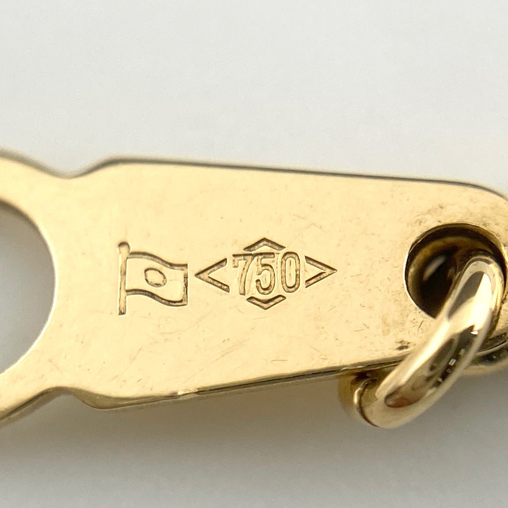 タサキ ルビー デザインネックレス YG イエローゴールド メレダイヤ 2WAY ブローチ ネックレス K18 750 ルビー レディース 【中古】brjwl