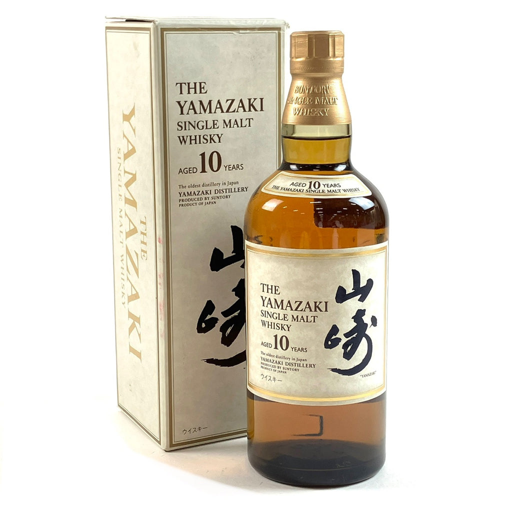 【東京都内限定お届け】 サントリー SUNTORY 山崎 10年 シングルモルト  ホワイトラベル 700ml 国産ウイスキー 【古酒】