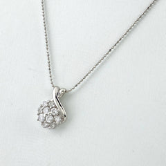 【在庫一掃】 メレダイヤ デザインネックレス プラチナ ペンダント ネックレス Pt900 Pt850 ダイヤモンド レディース 【中古】  nbjwl
 ラッピング可