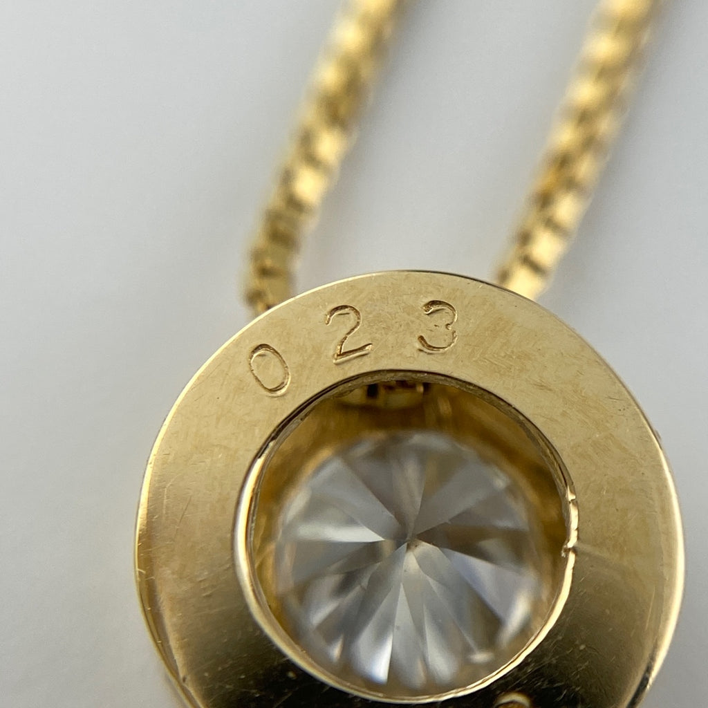 メレダイヤ デザインネックレス YG イエローゴールド  ネックレス 750 K18 ダイヤモンド レディース 【中古】 
 ラッピング可