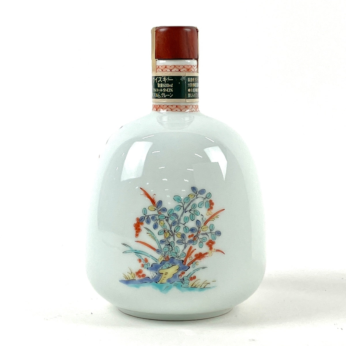 【東京都内限定発送】 サントリー SUNTORY 有田焼 色絵粟兎文瓶 600ml 国産ウイスキー 【古酒】