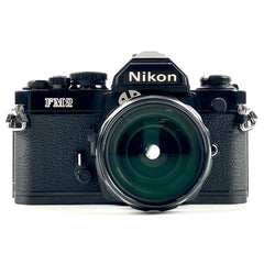 ニコン Nikon FM2 ブラック + NIKKOR-H.C 28mm F3.5 Ai改 フィルム マニュアルフォーカス 一眼レフカメラ 【中古】