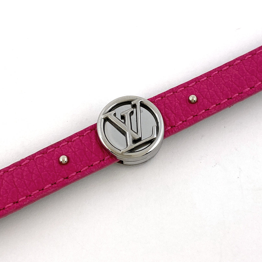 ヴィトン　VUITTON ブレス　LVサークル　モノグラム　リバーシブル　ピンク バイセル公式】ルイ・ヴィトン ブラスレ LVサークル