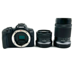 キヤノン Canon EOS R50 ダブルズームキット ブラック デジタル ミラーレス 一眼カメラ 【中古】