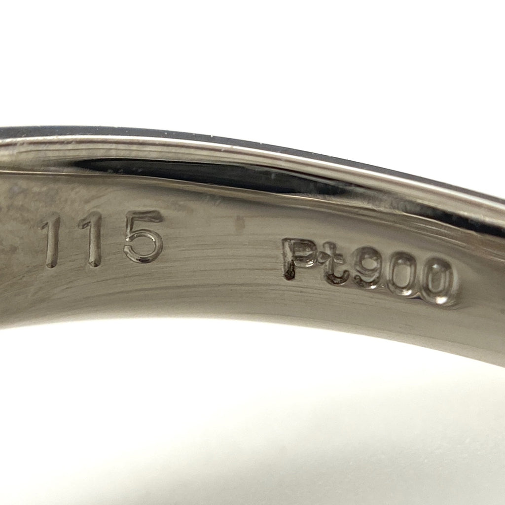 オパール デザインリング プラチナ 指輪 メレダイヤ リング 13号 Pt900 オパール レディース 【中古】nbjwl