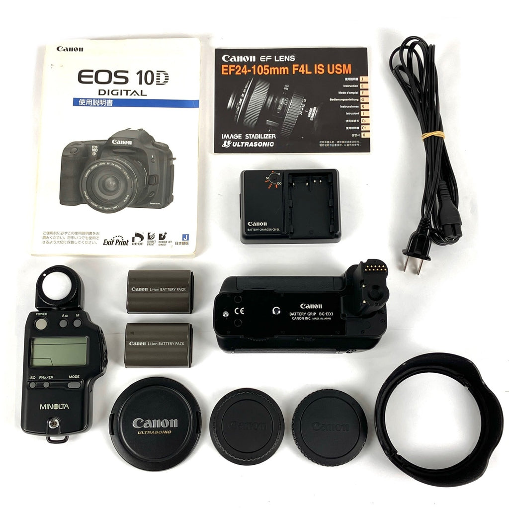 キヤノン Canon EOS 10D＋EF 24-105mm F4L IS USM デジタル 一眼レフカメラ 【中古】