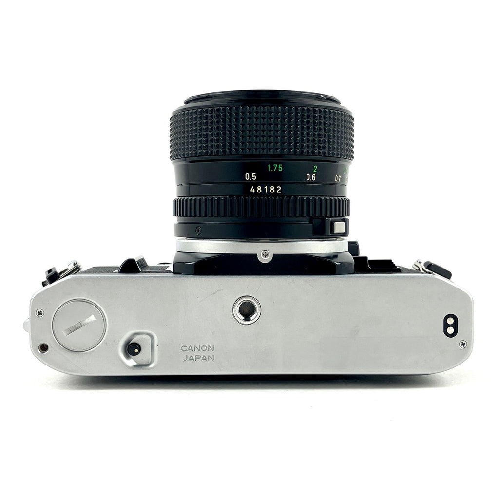 キヤノン Canon AE-1 + NEW FD 50mm F1.2 フィルム マニュアルフォーカス 一眼レフカメラ 【中古】