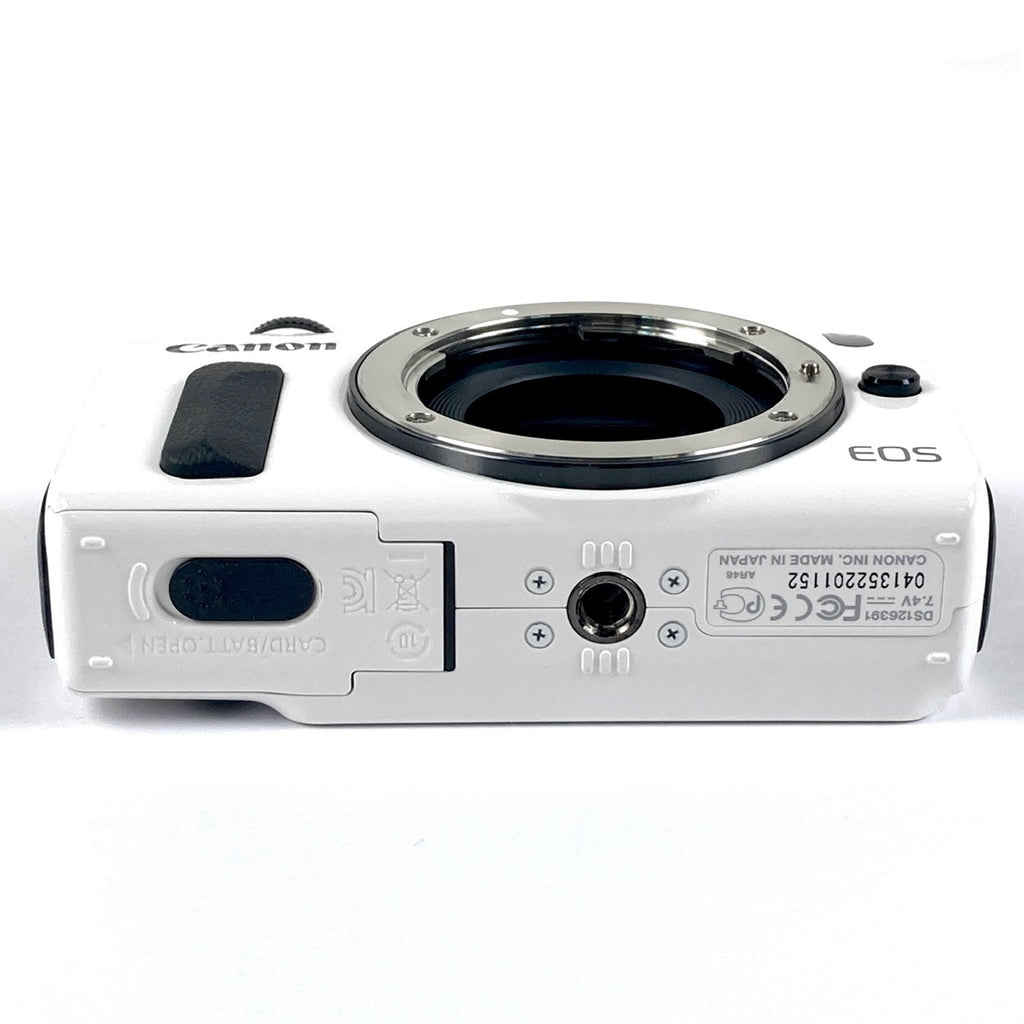 キヤノン Canon EOS M EF-M 18-55 IS STM レンズキット ホワイト デジタル ミラーレス 一眼カメラ 【中古】