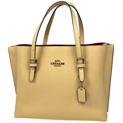 コーチ モリートート25 2WAY ショルダーバッグ ハンドバッグ トートバッグ レザー ライトイエロー C4084 レディース 【中古】 brbag