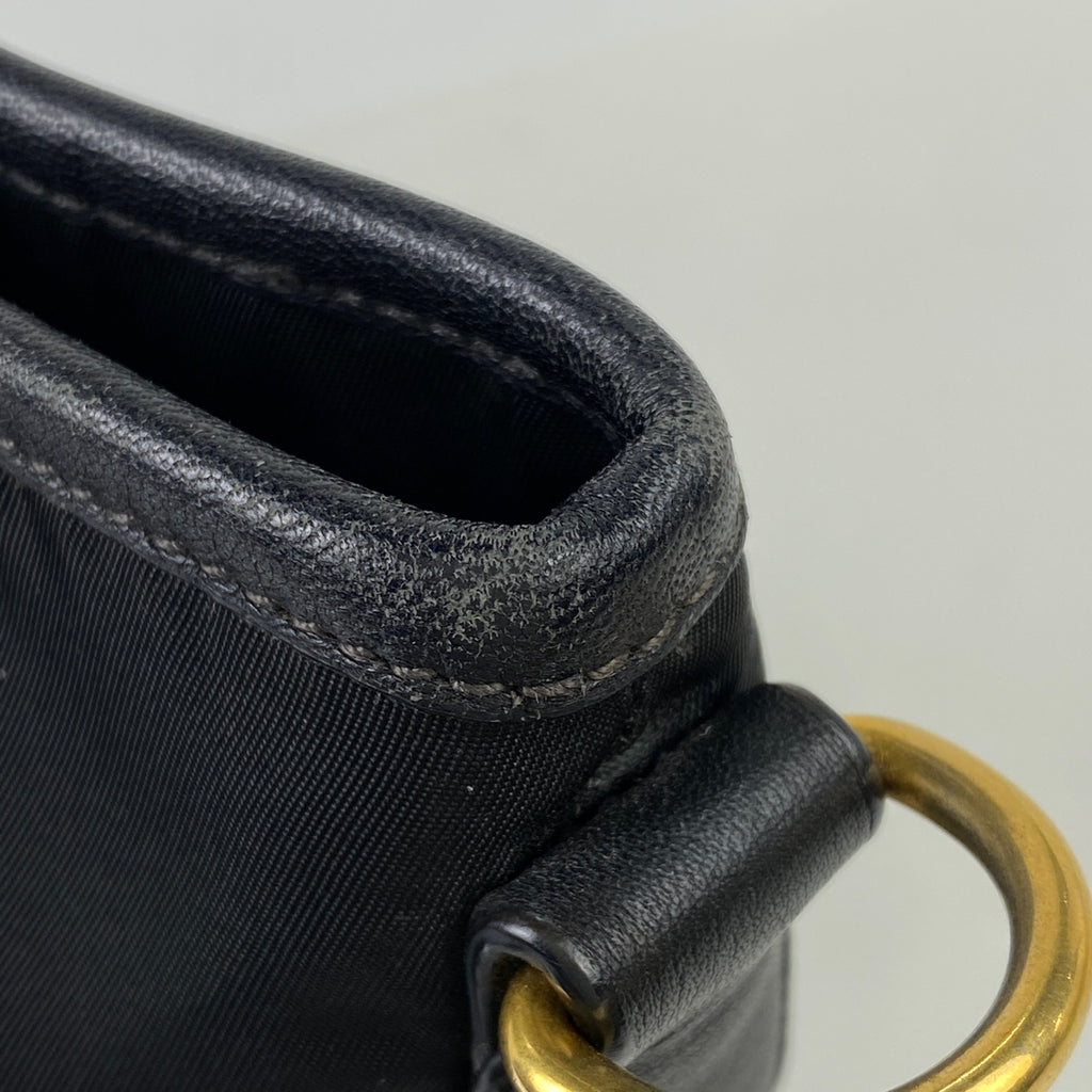 プラダ ロゴプレート トートバッグ 2WAY ショルダーバッグ トートバッグ ナイロン ネロ(ブラック) レディース 【中古】brbag