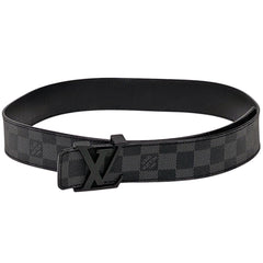 ルイ・ヴィトン サンチュール LV イニシアル ベルト ダミエグラフィット ノワール(ブラック) メンズ 【中古】 
 ラッピング可