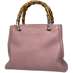 グッチ バンブー スモール ショッパー ハンドバッグ 2WAY ショルダーバッグ ハンドバッグ レザー ピンク 336032 レディース 【中古】 brbag