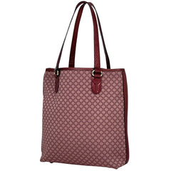 セリーヌ マカダム柄 トートバッグ ハンドバッグ 肩掛け トートバッグ キャンバス ボルドー レディース 【中古】 brbag