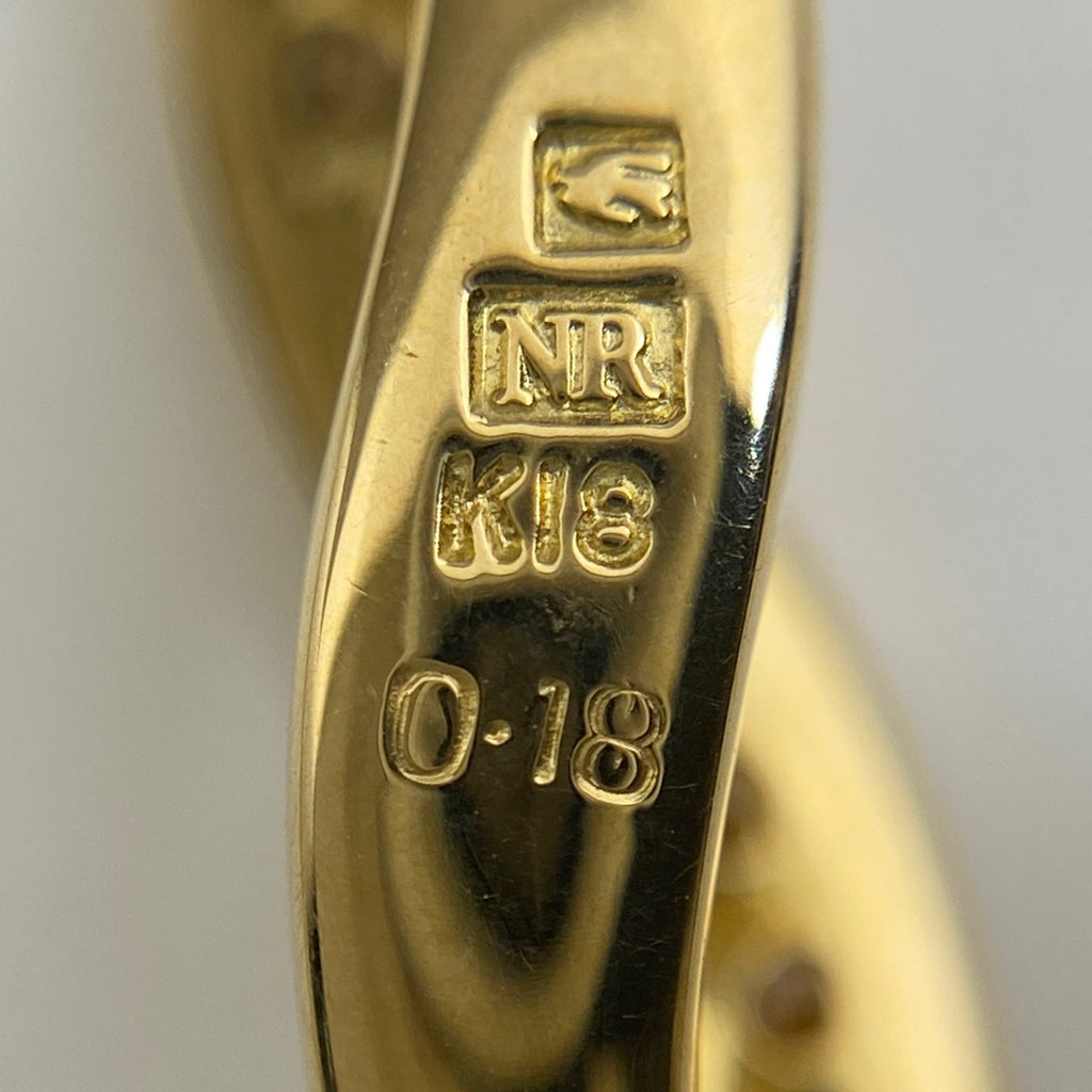ニナリッチ メレダイヤ ペンダントトップ YG イエローゴールド ペンダントトップ K18 ダイヤモンド レディース 【中古】brjwl