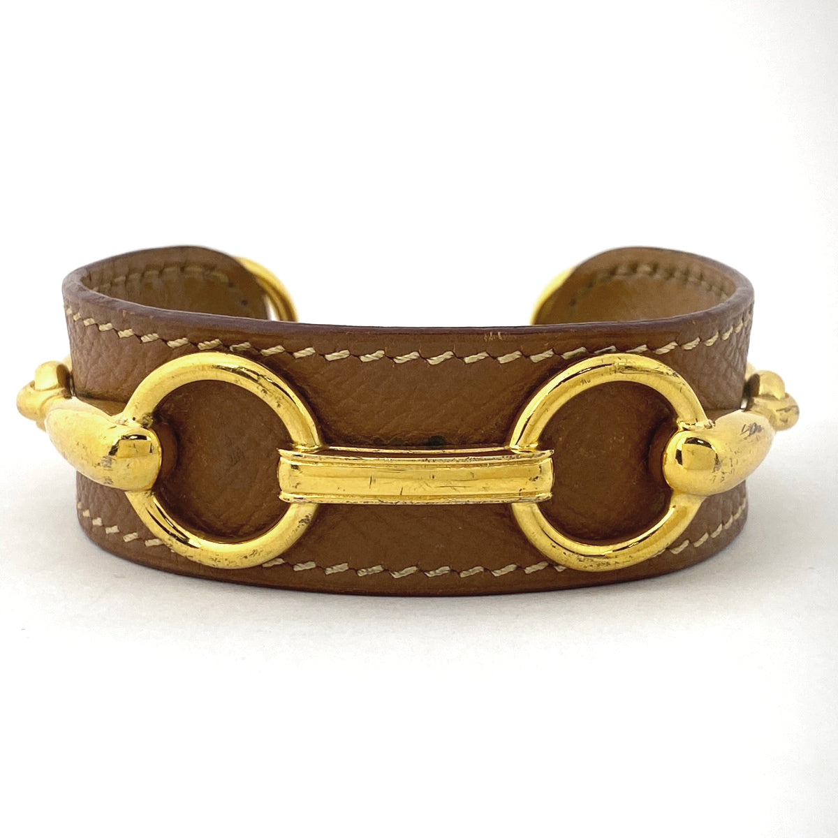 エルメス　バングル　ブラウン バイセル公式】エルメス ホースビット バングル ブレスレット