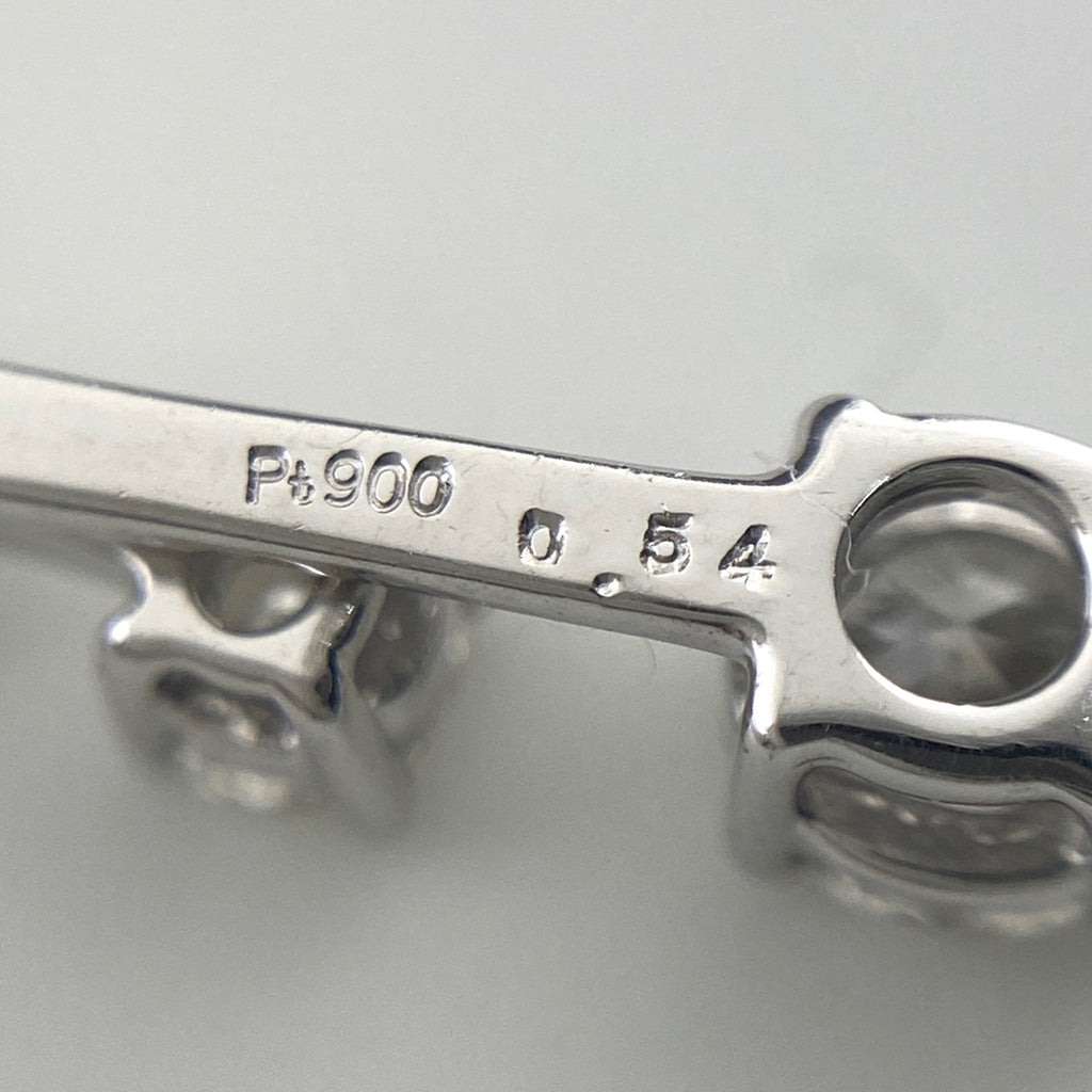 メレダイヤ デザインネックレス プラチナ ペンダント ネックレス Pt900 Pt850 ダイヤモンド レディース 【中古】nbjwl