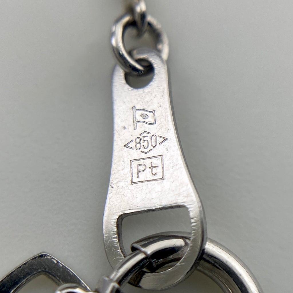 メレダイヤ デザインネックレス プラチナ ペンダント ネックレス Pt900 Pt850 ダイヤモンド レディース 【中古】nbjwl