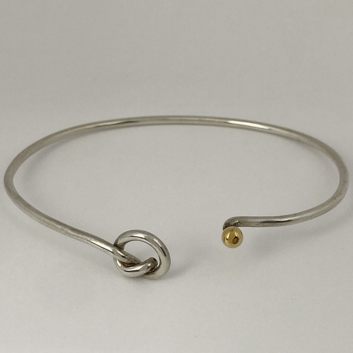 TIFFANY&Co ティファニー バングル フック&アイ ラブノット 金 銀