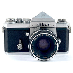 ニコン Nikon F アイレベル シルバー ＋ Auto NIKKOR-S 50mm F2 非Ai［ジャンク品］ フィルム マニュアルフォーカス 一眼レフカメラ 【中古】