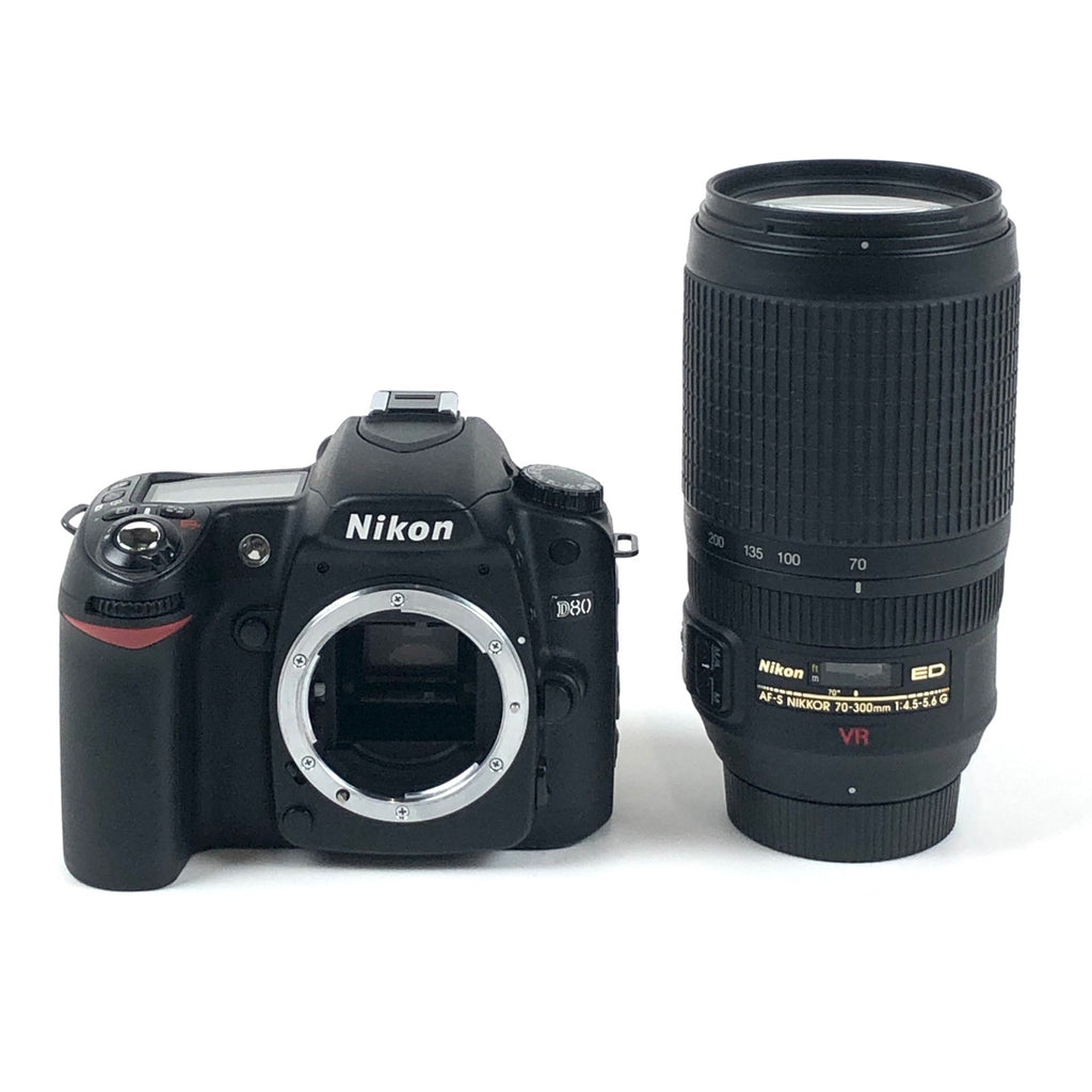 バイセル公式】ニコン Nikon D80 ＋ AF-S NIKKOR 70-300mm F4.5-5.6G ED VR［ジャンク品］ デジタル  一眼レフカメラ 【中古】 - バイセルブランシェ